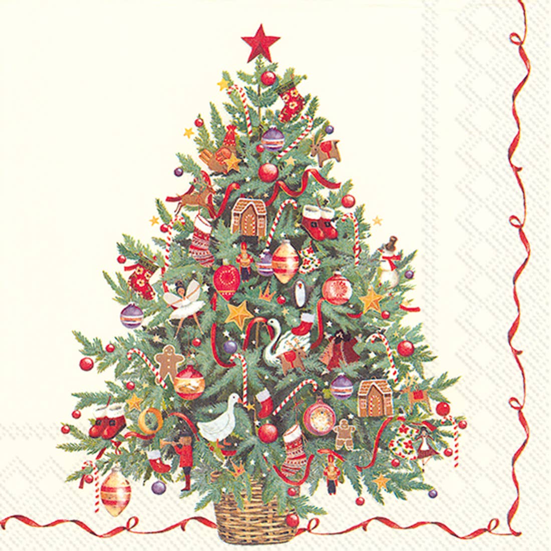Cocktail Napkins Christmas Tree
