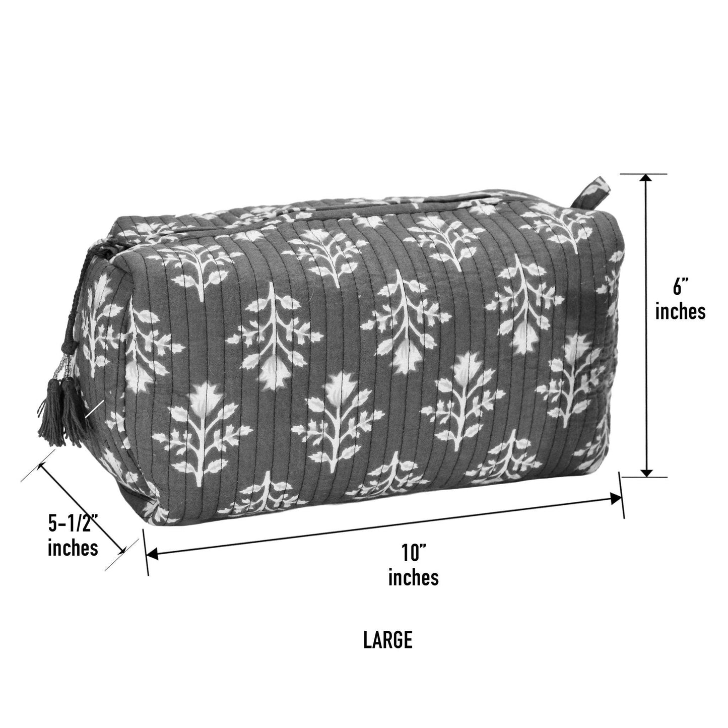Block Print Cosmetic Bag