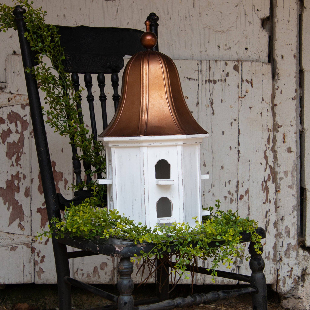 Birdhouse With Copper Tone Roof