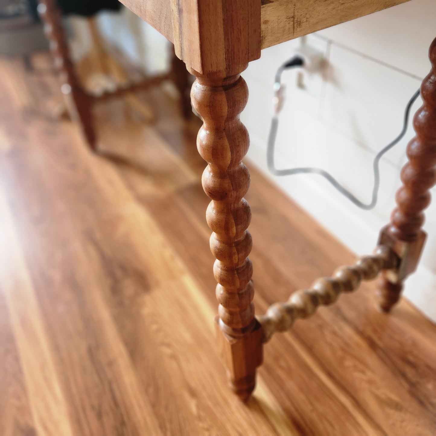 Wood Spindle Desk