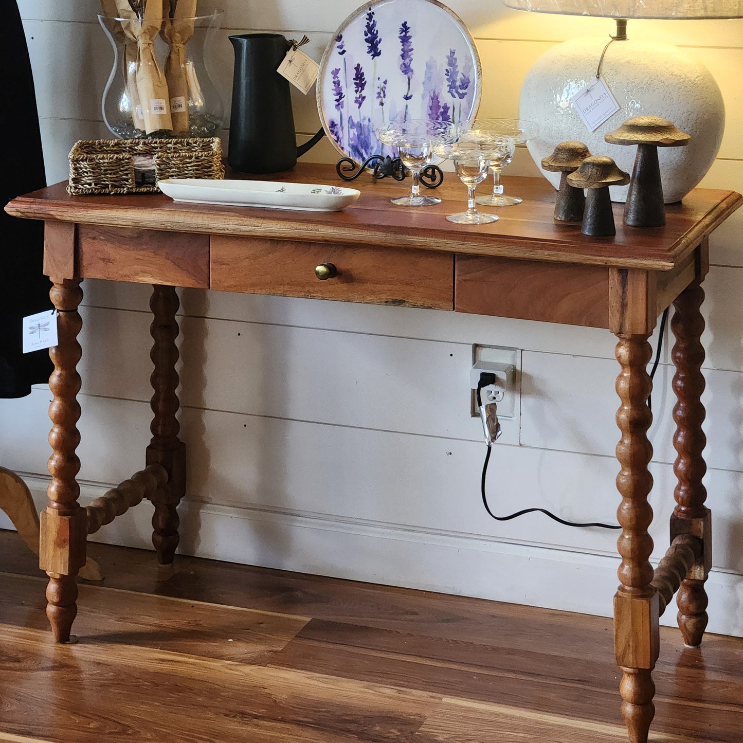 Wood Spindle Desk