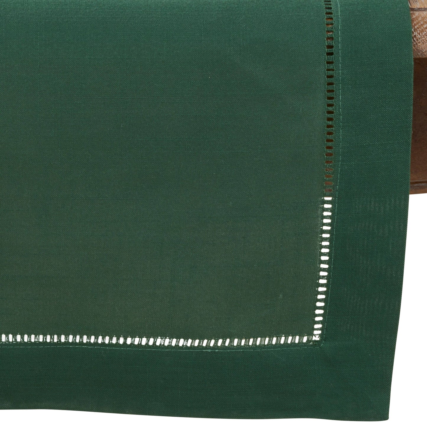 Emerald Green Hemstitch Table Runner