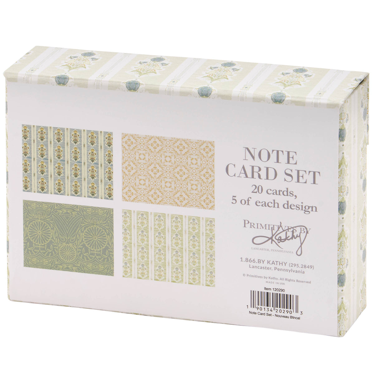 Nouveau Botanical Note Card Set