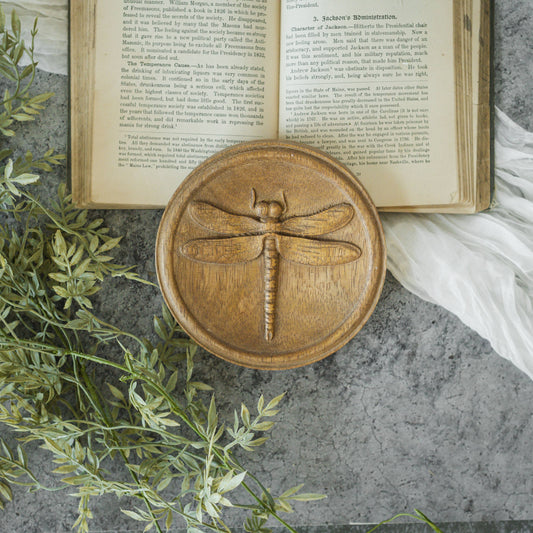 DRAGONFLY WOOD PLAQUE