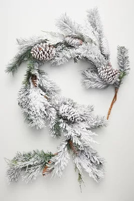 Snowy Pine Garland-5.5'