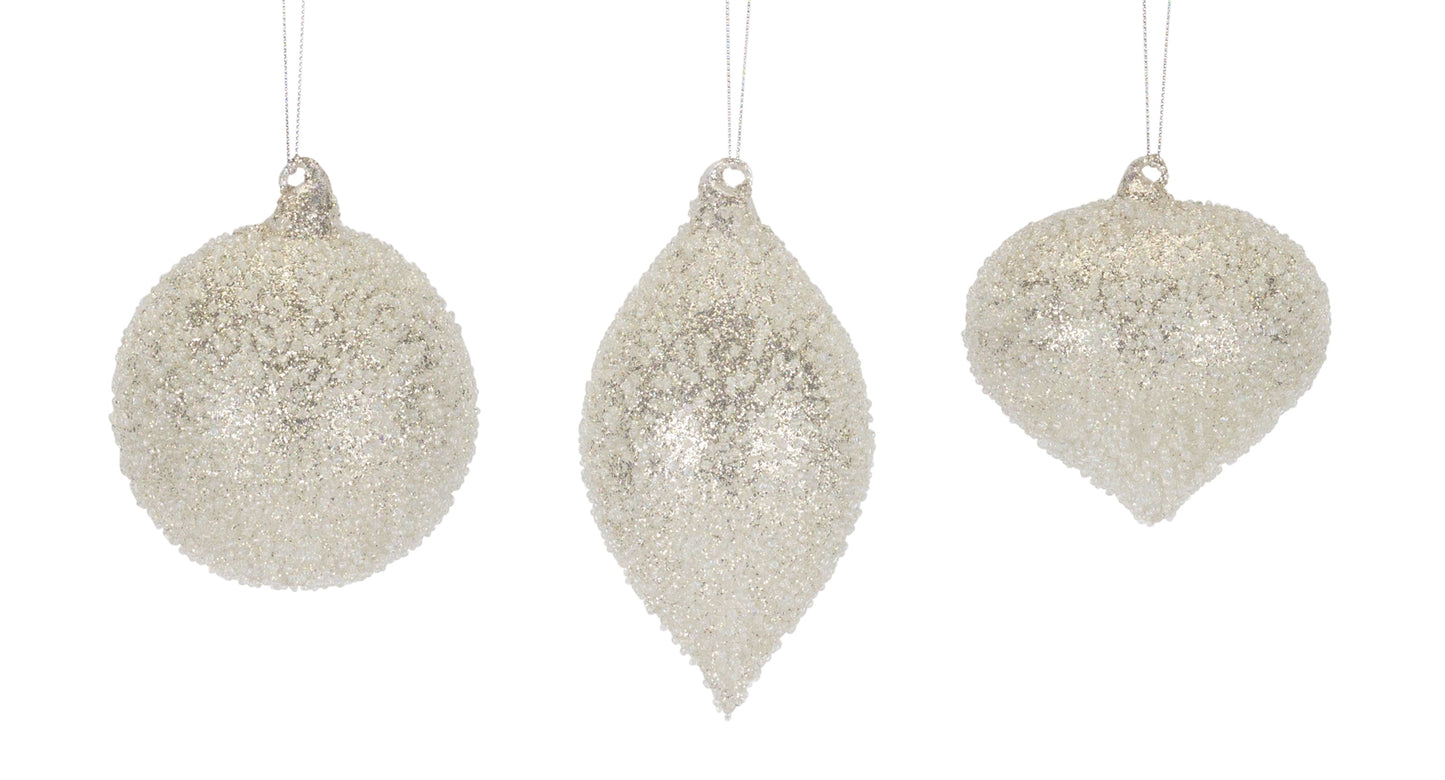 Beaded Champagne Ornaments