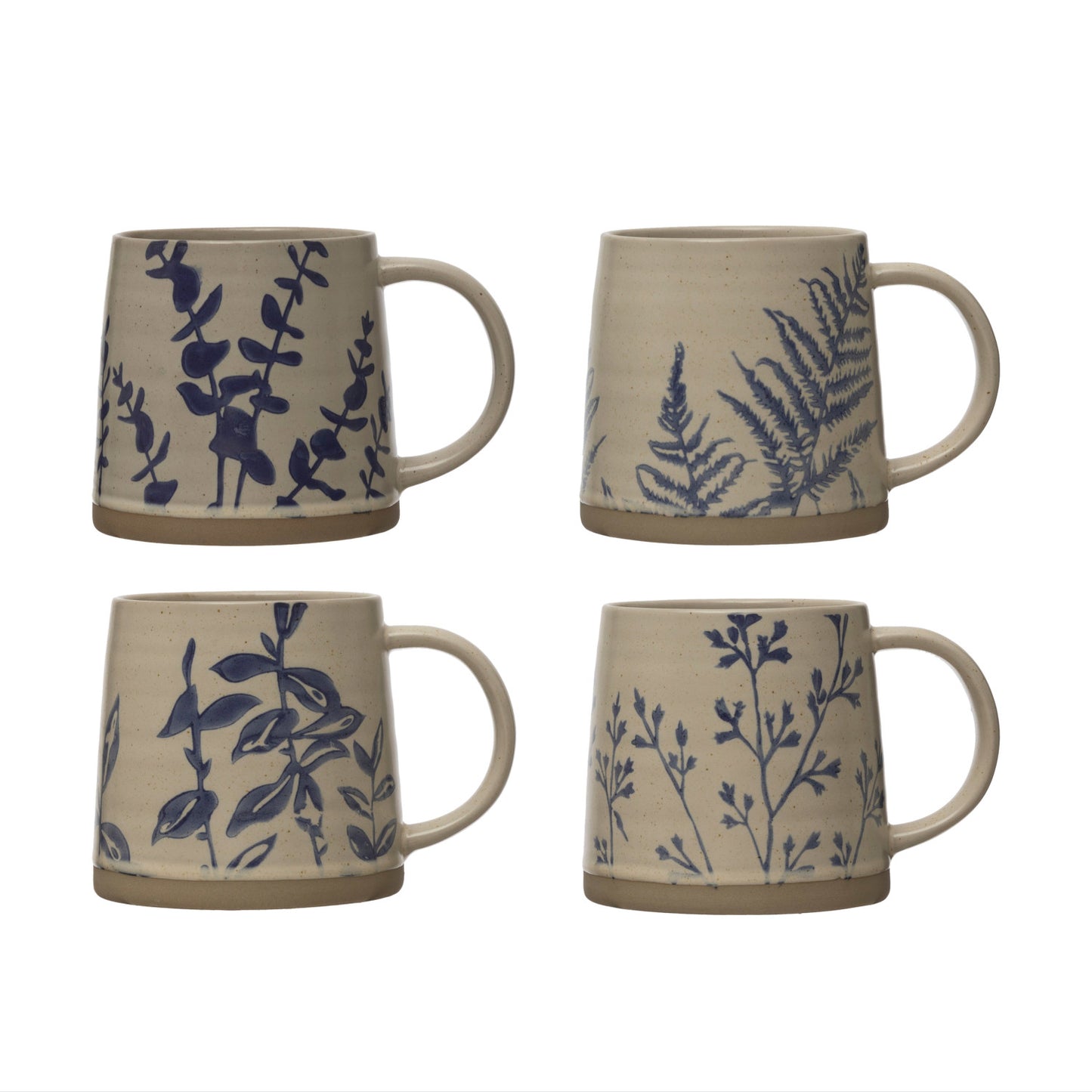 Blue Botanical Stoneware