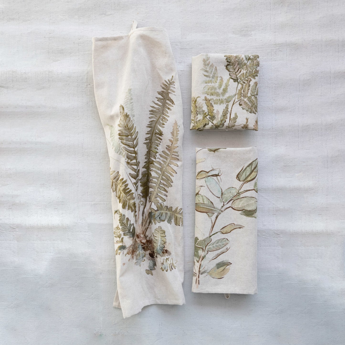 Botanical Printed Tea Towel