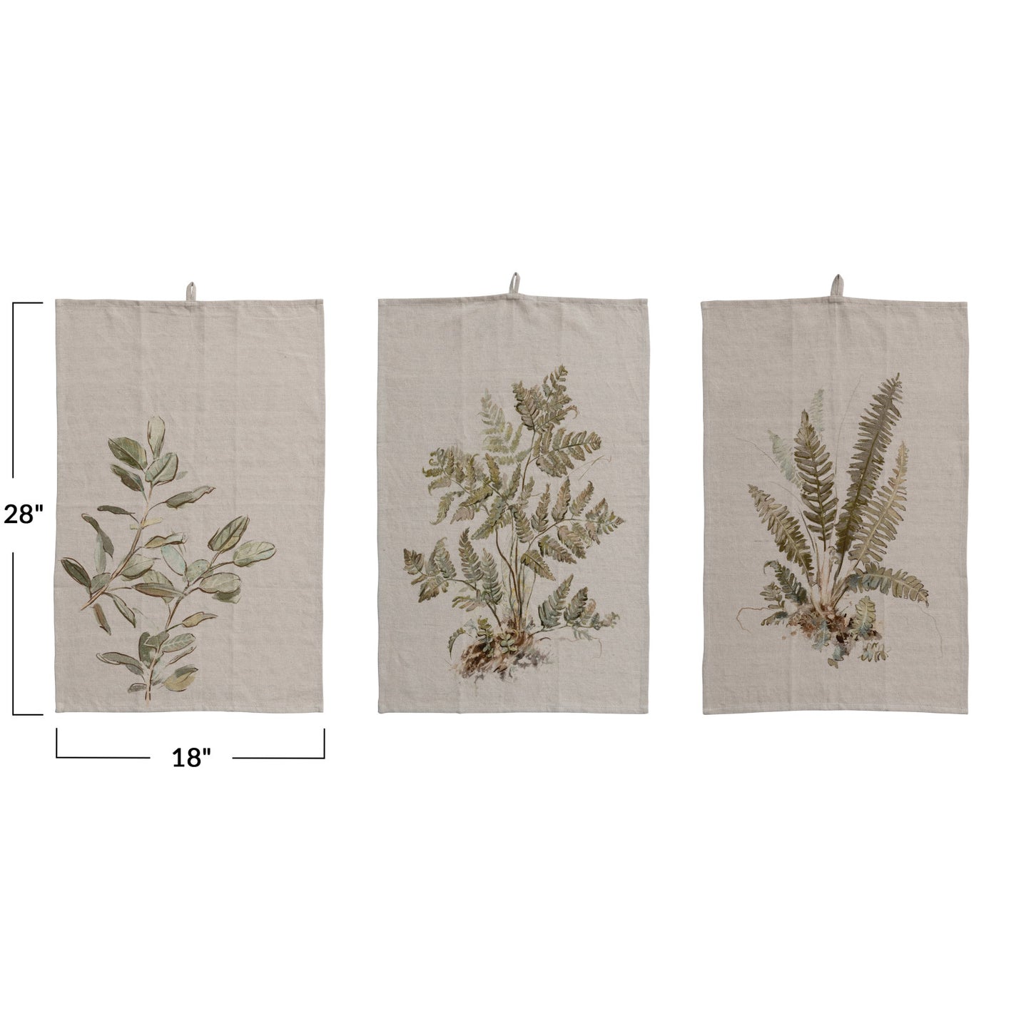 Botanical Printed Tea Towel