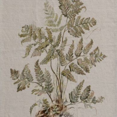 Botanical Printed Tea Towel