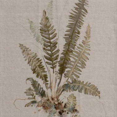 Botanical Printed Tea Towel