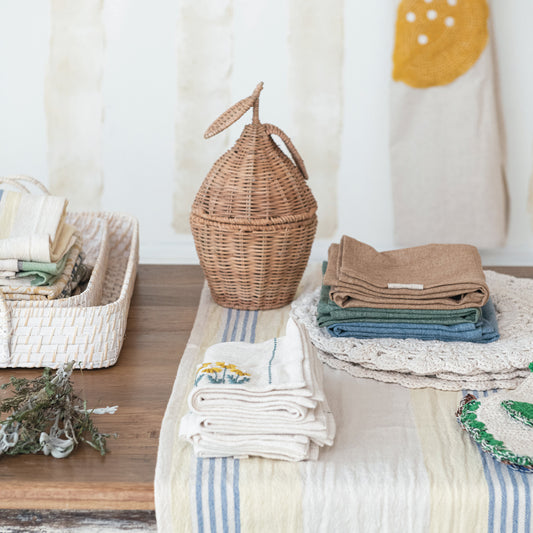 Woven Table Runner w/ Stripes