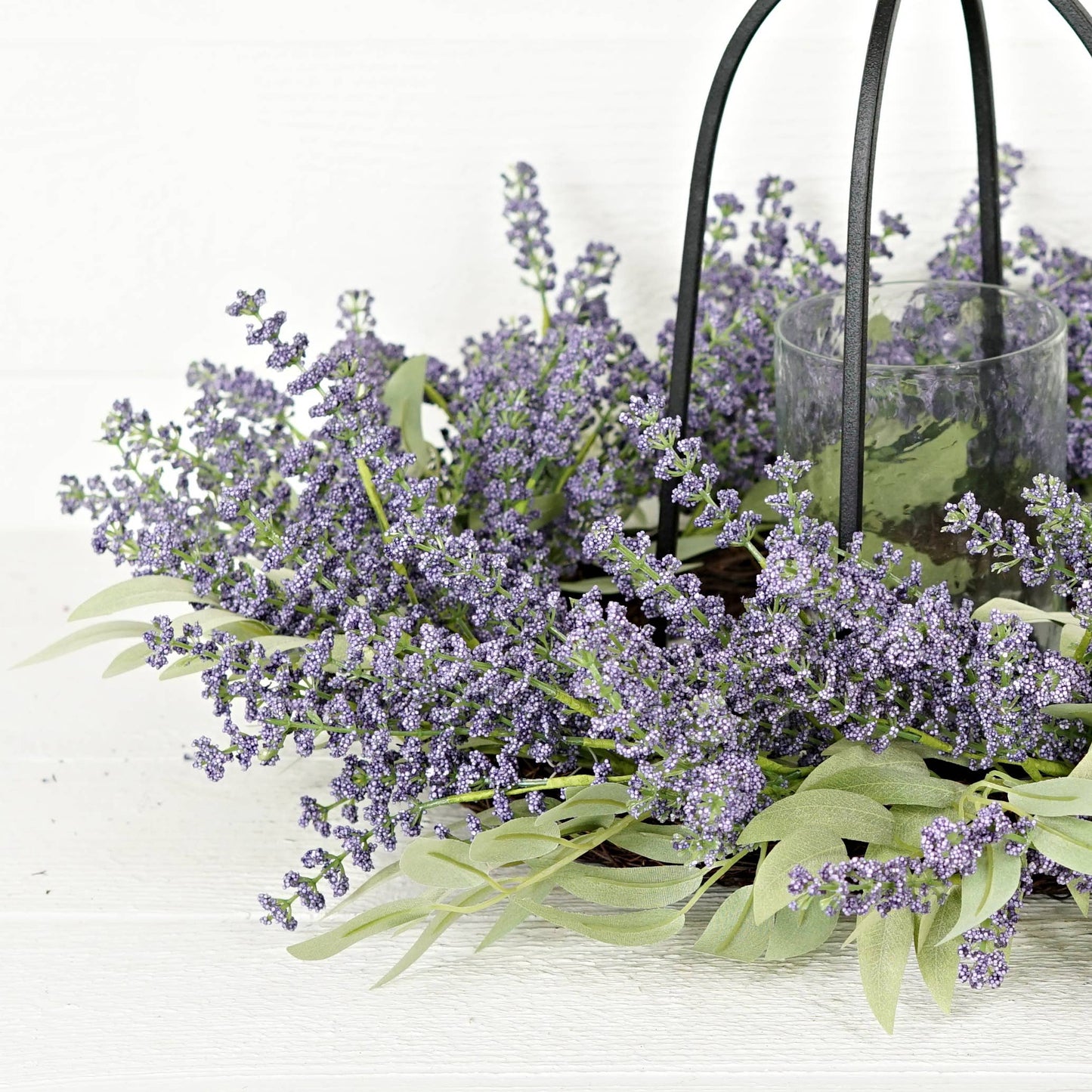 Purple Heather Twig Wreath
