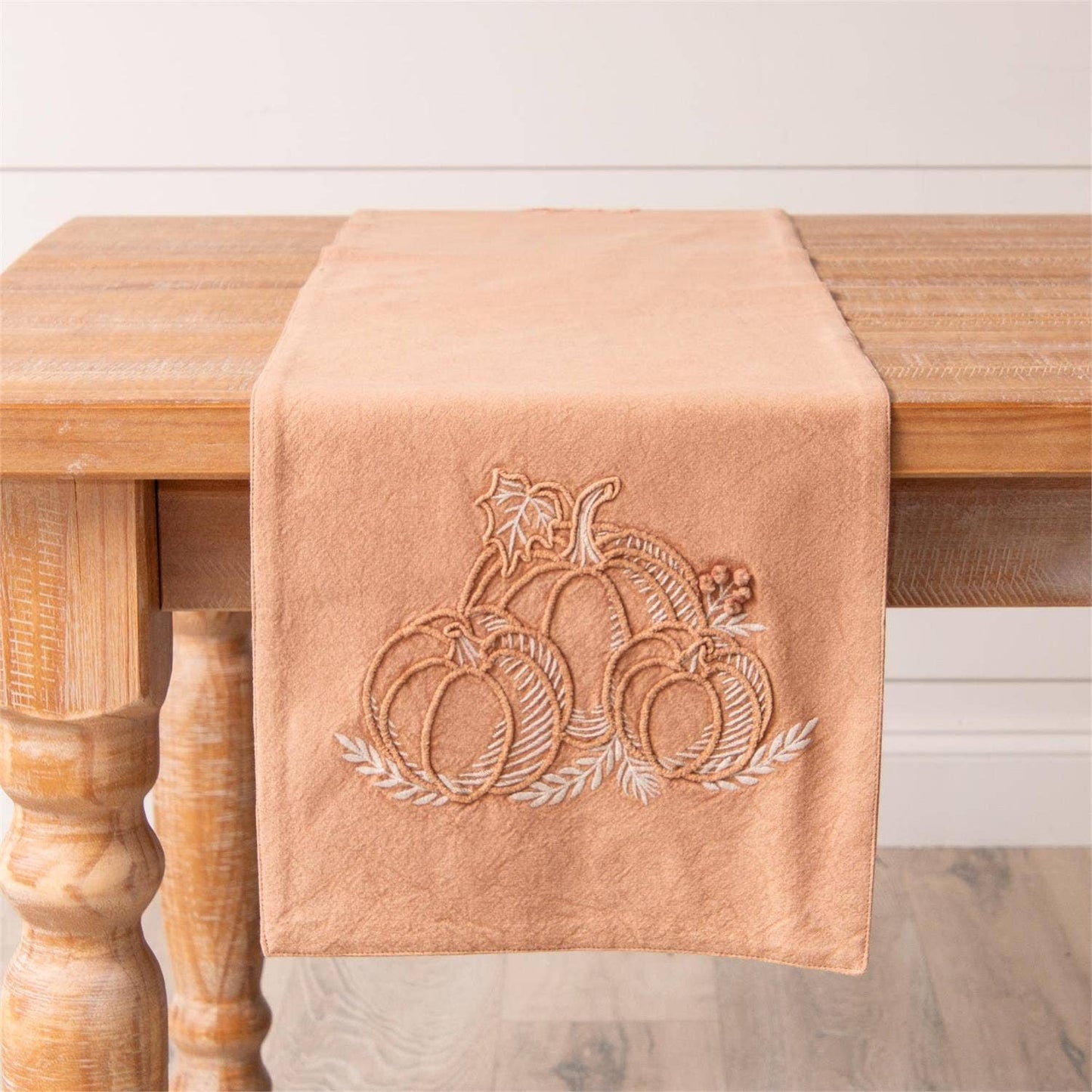 Table Runner - Pumpkin Embroidery