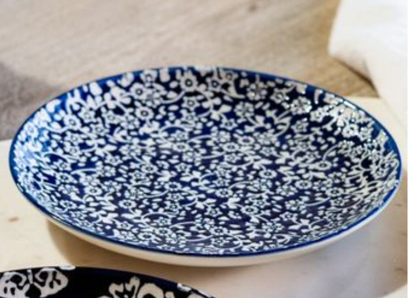 Blue Floral Plates