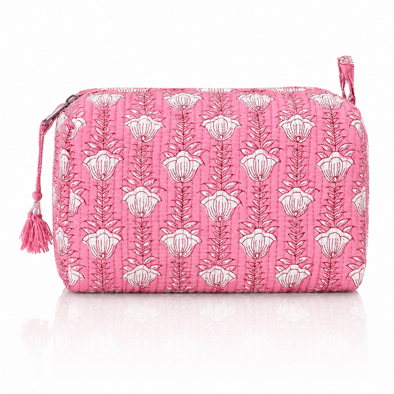Block Print Cosmetic Bag