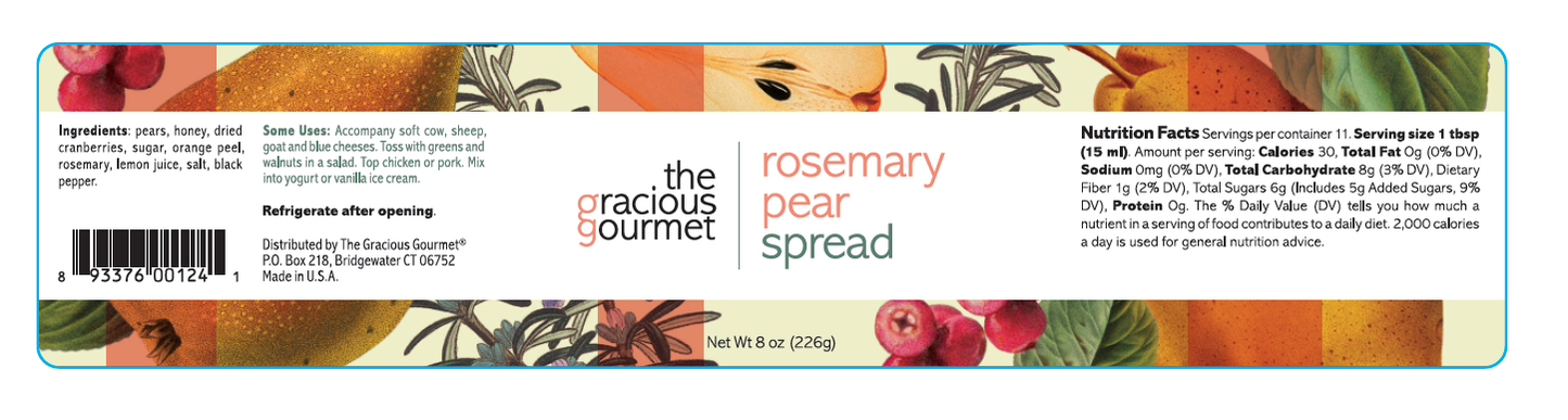 Rosemary Pear Spread