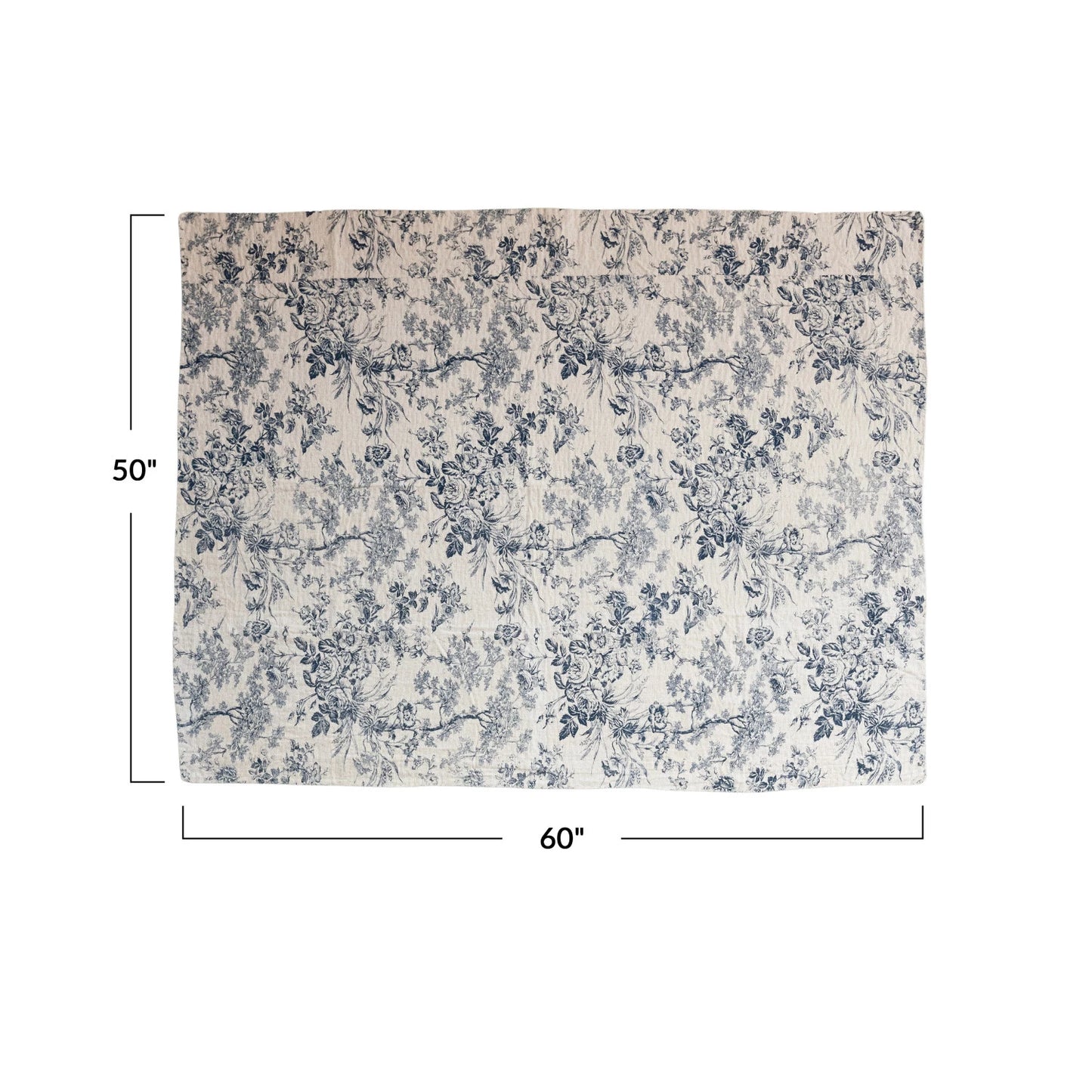 Cotton Chambray Printed Throw
