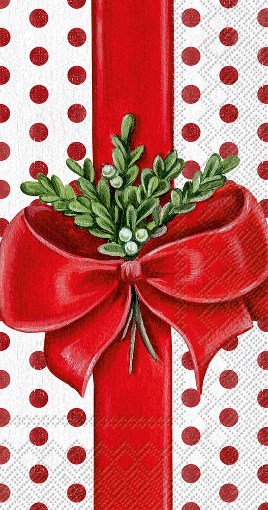 Buffet Napkin A Present For You White Christmas