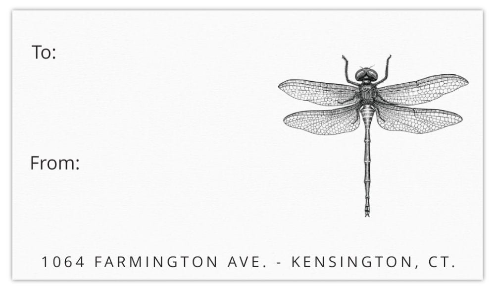 Gift Tag-Dragonfly