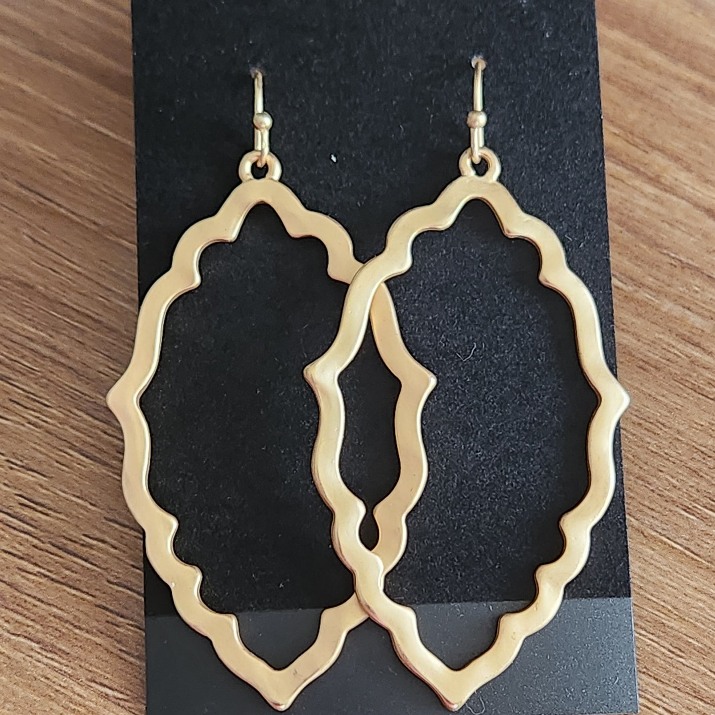 Brushed Gold Fashion Earrings
