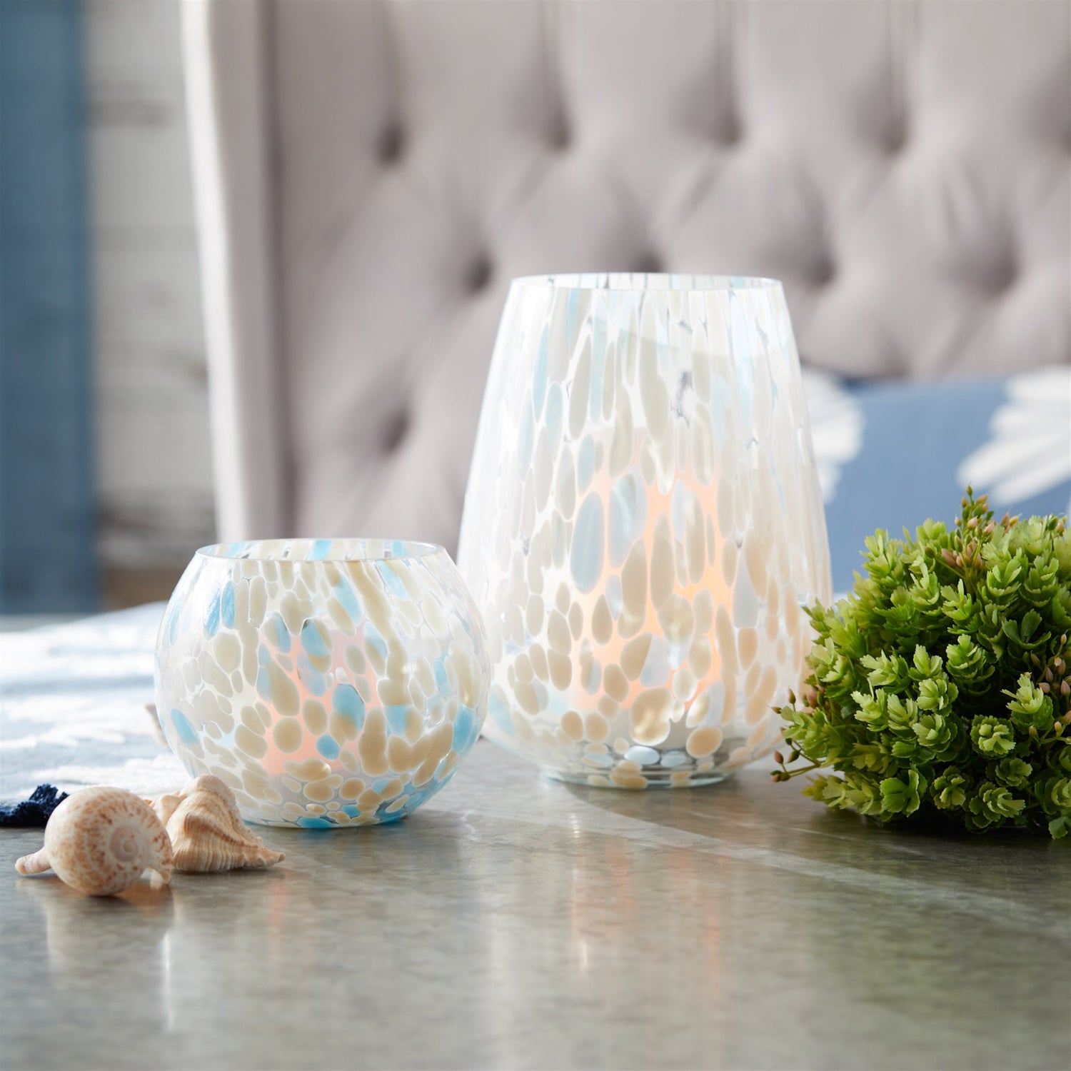 CANDLE STICKS + LANTERNS