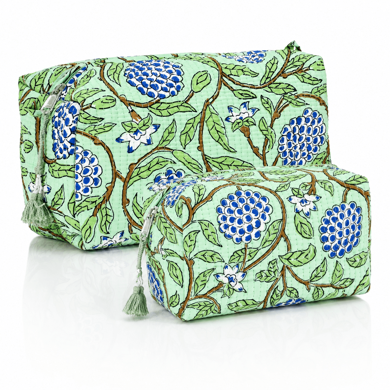 Block Print Cosmetic Bag