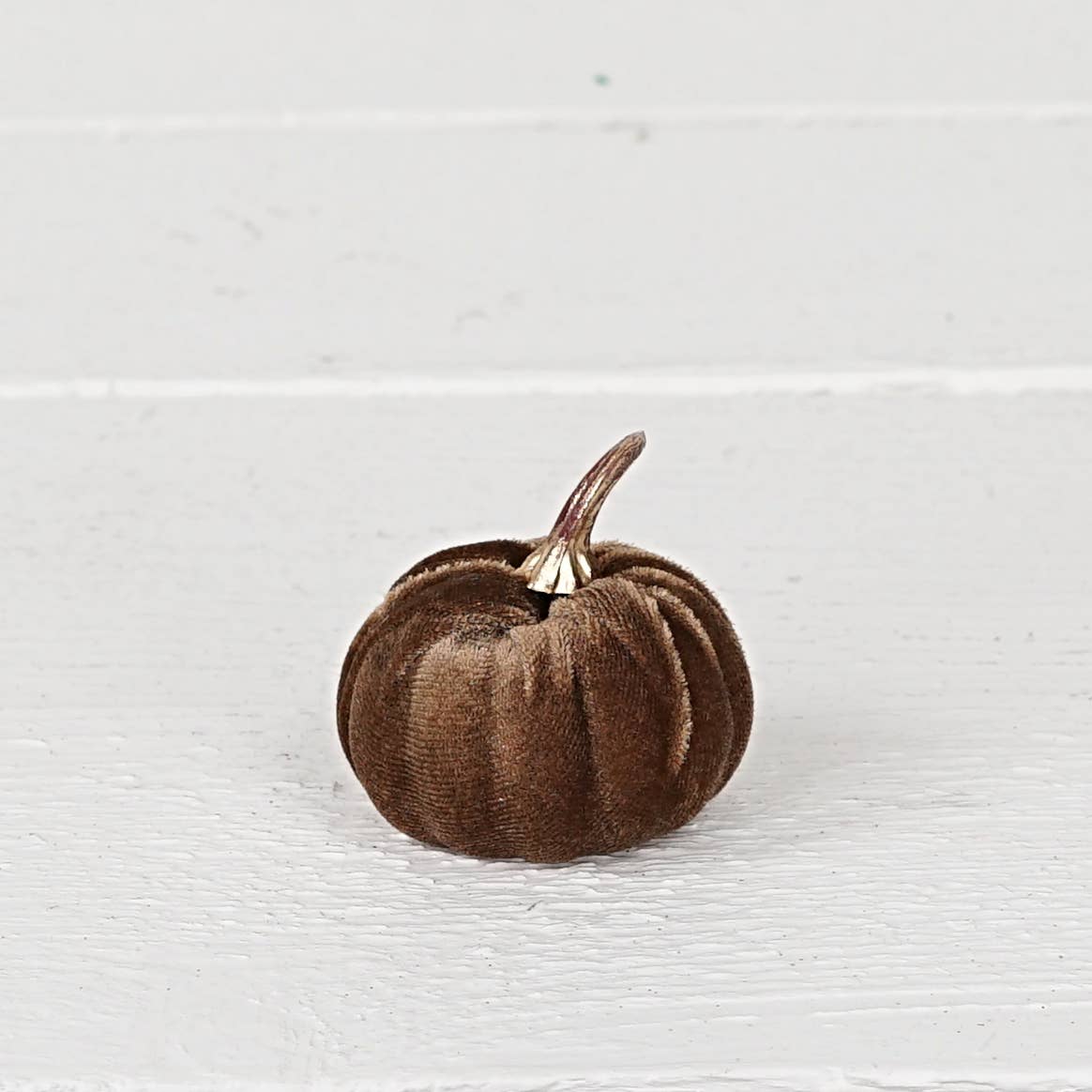Brown velvet pumpkins