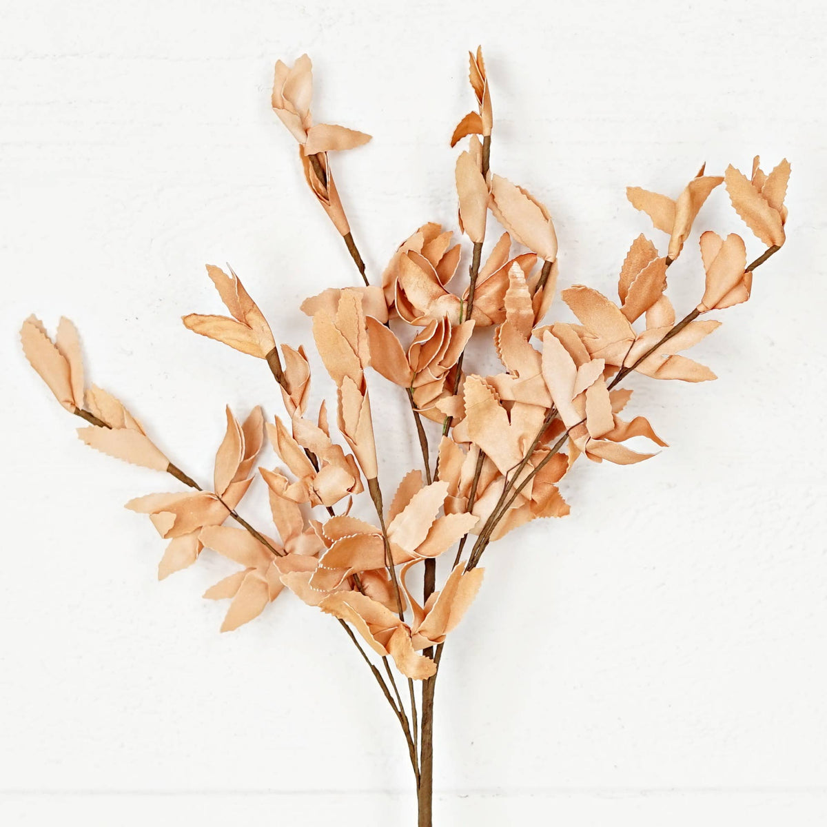 Tea-Stained Herb Leaves Spray 22"