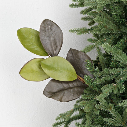 Elegant Magnolia Leaves Pick