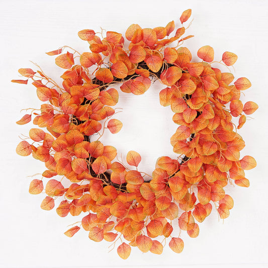 Orange Silver Dollar Wreath