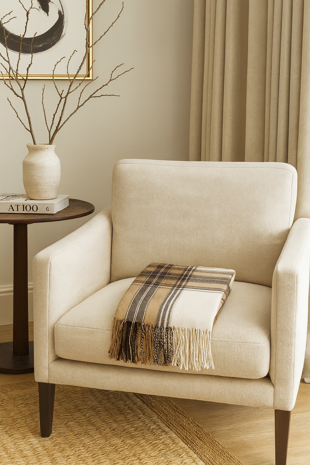 Classic Plaid Throw Blanket