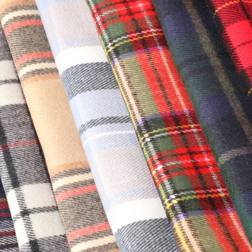 Cashmere Feel Plaid Scarf