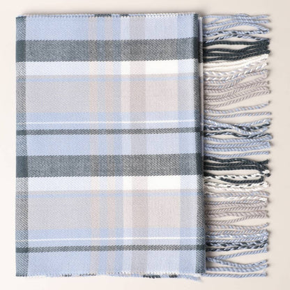 Cashmere Feel Plaid Scarf