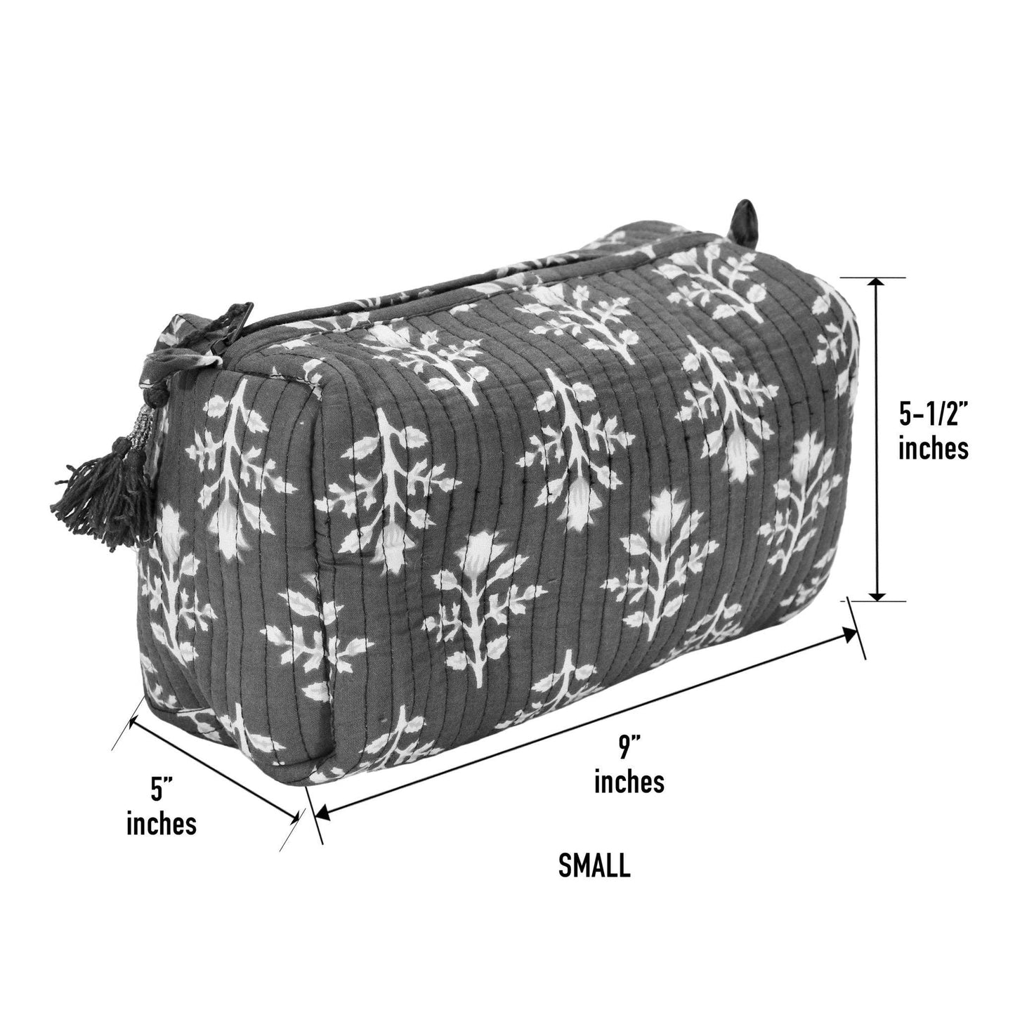 Block Print Cosmetic Bag