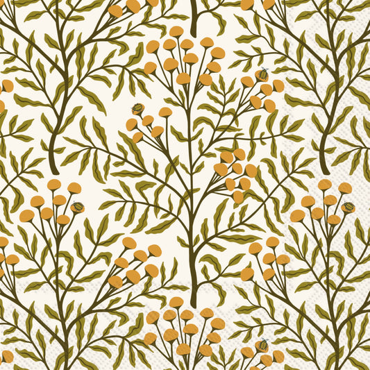 Acorn Tansy Cocktail Napkins