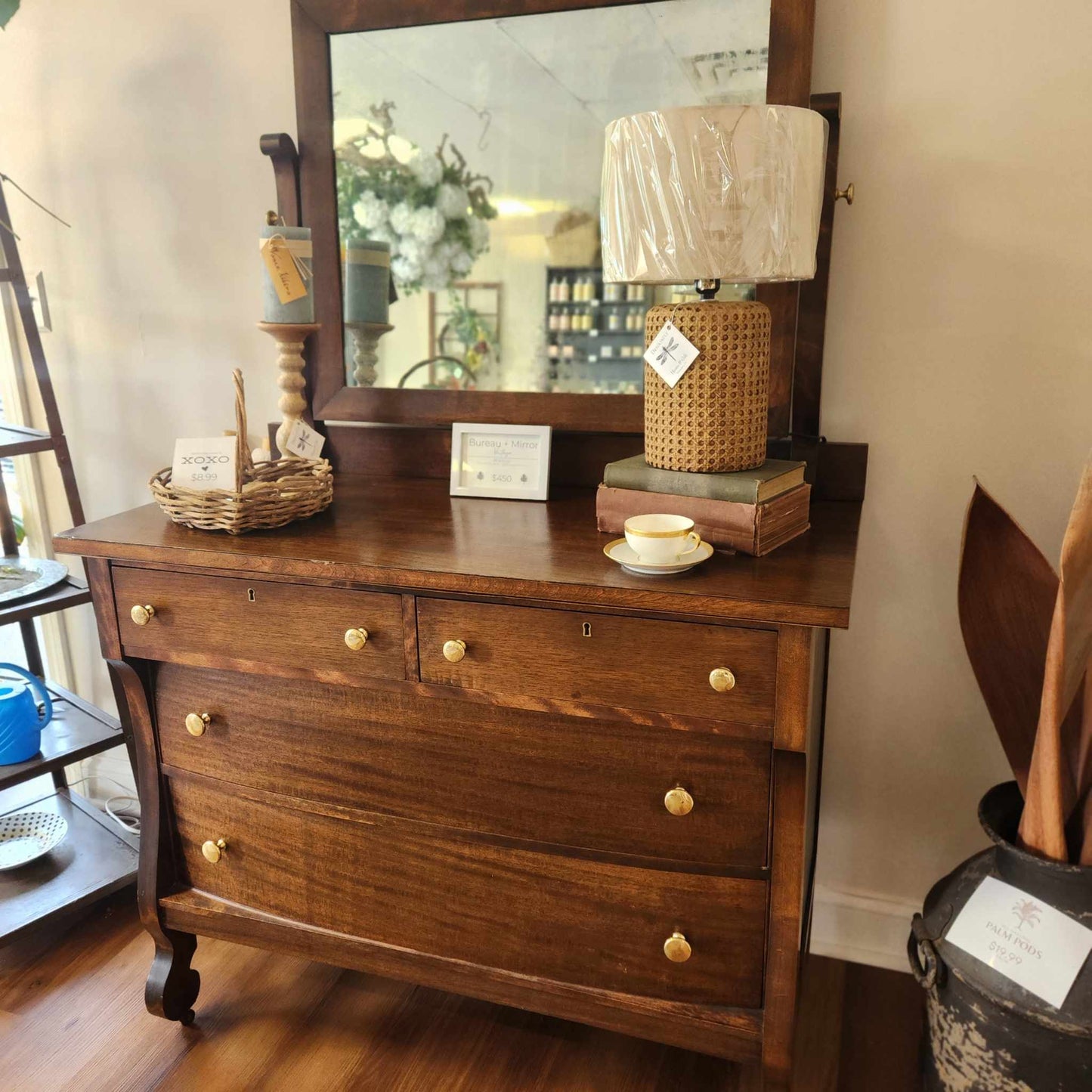 Vintage Bureau w/Mirror
