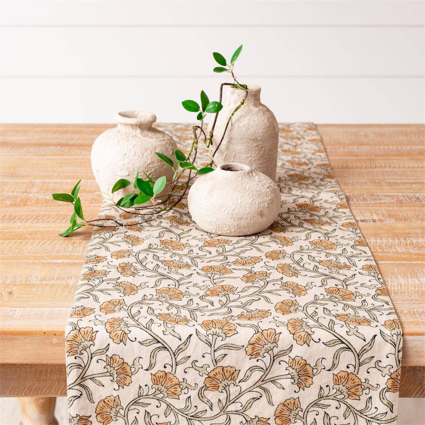 Dandelion Table Runner - Block Print