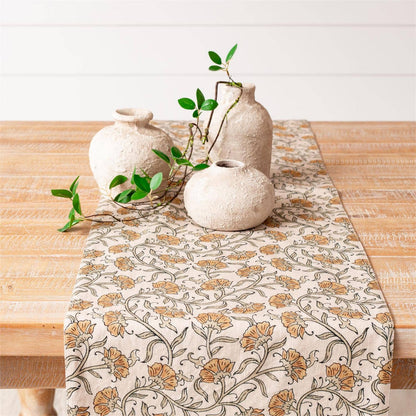 Dandelion Table Runner - Block Print