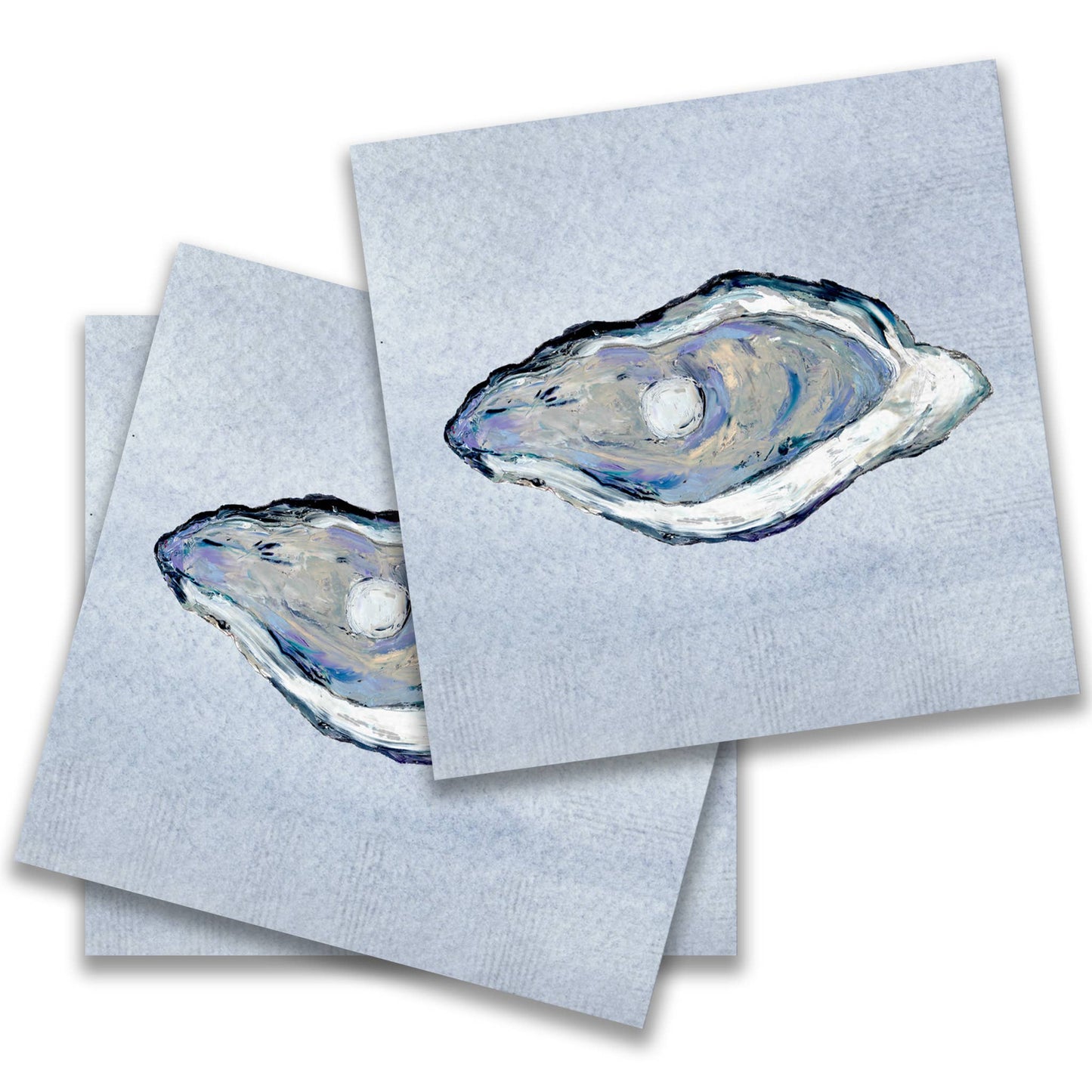 Cocktail Napkin - Blue Oyster