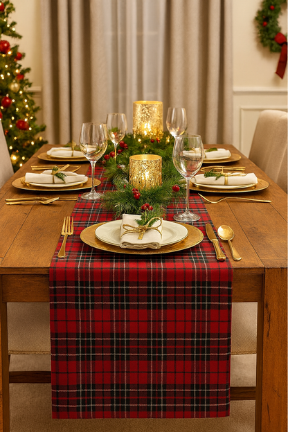 Tartan Plaid Table Runner