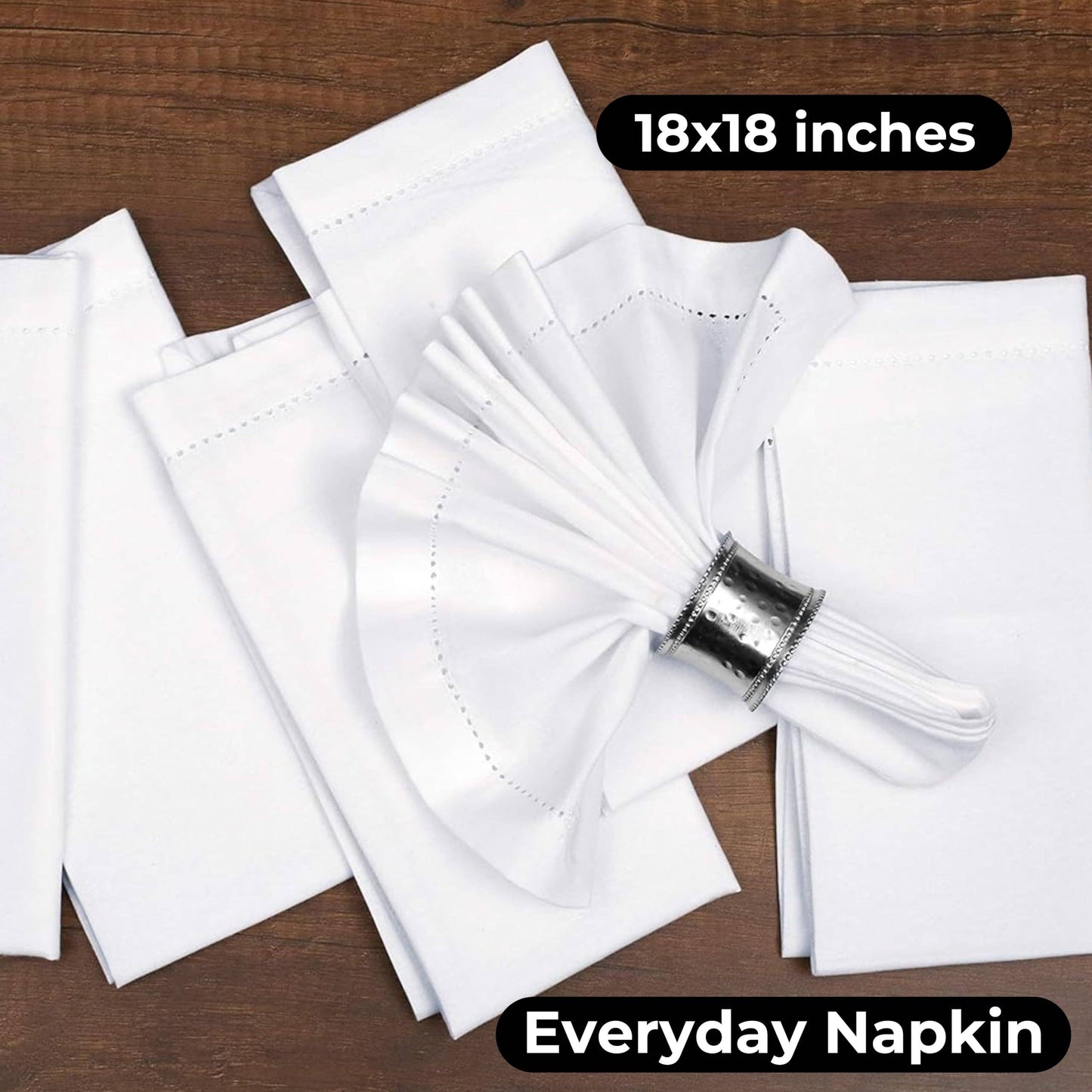 Cotton Hemstitched Cloth Napkins