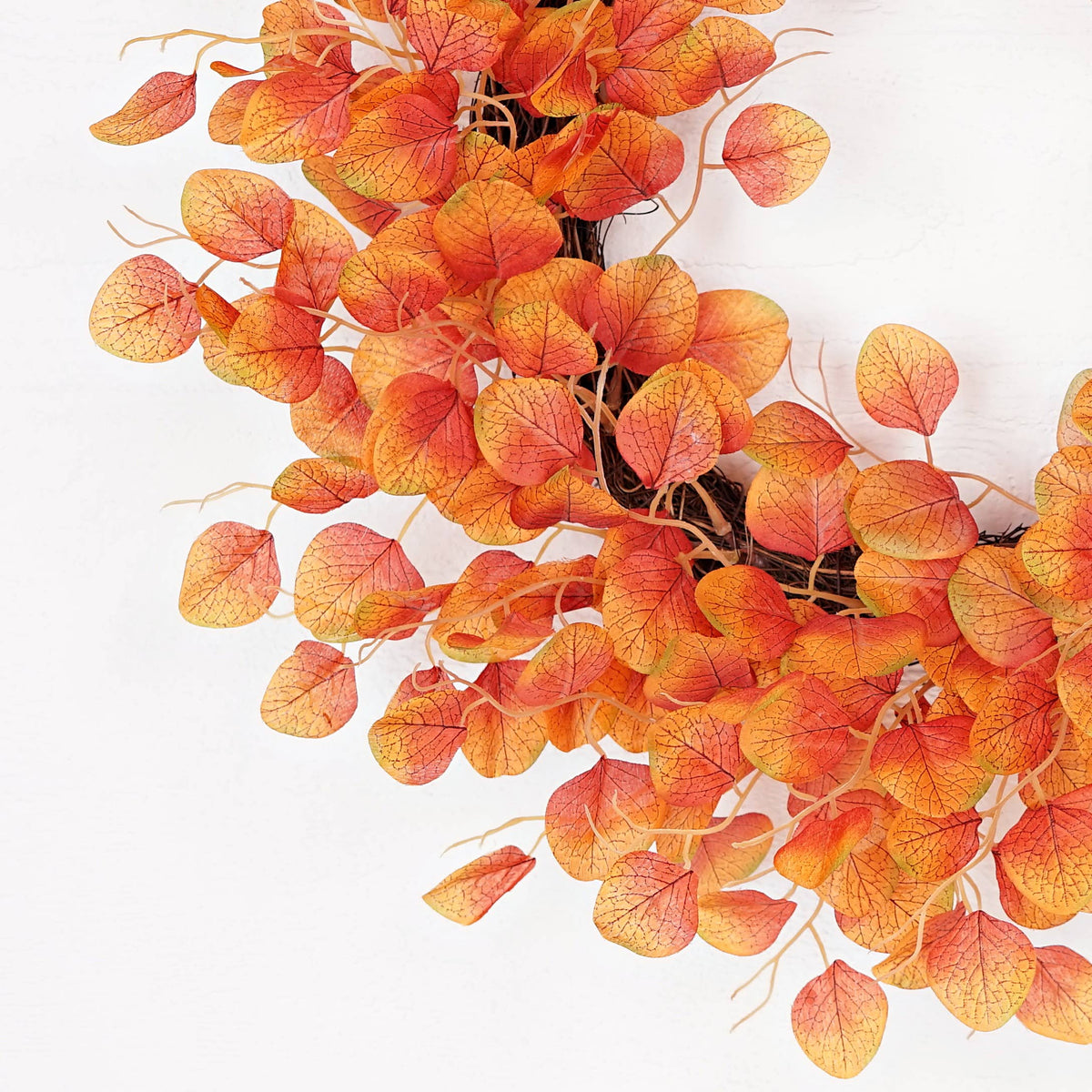 Orange Silver Dollar Wreath