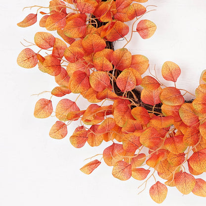 Orange Silver Dollar Wreath
