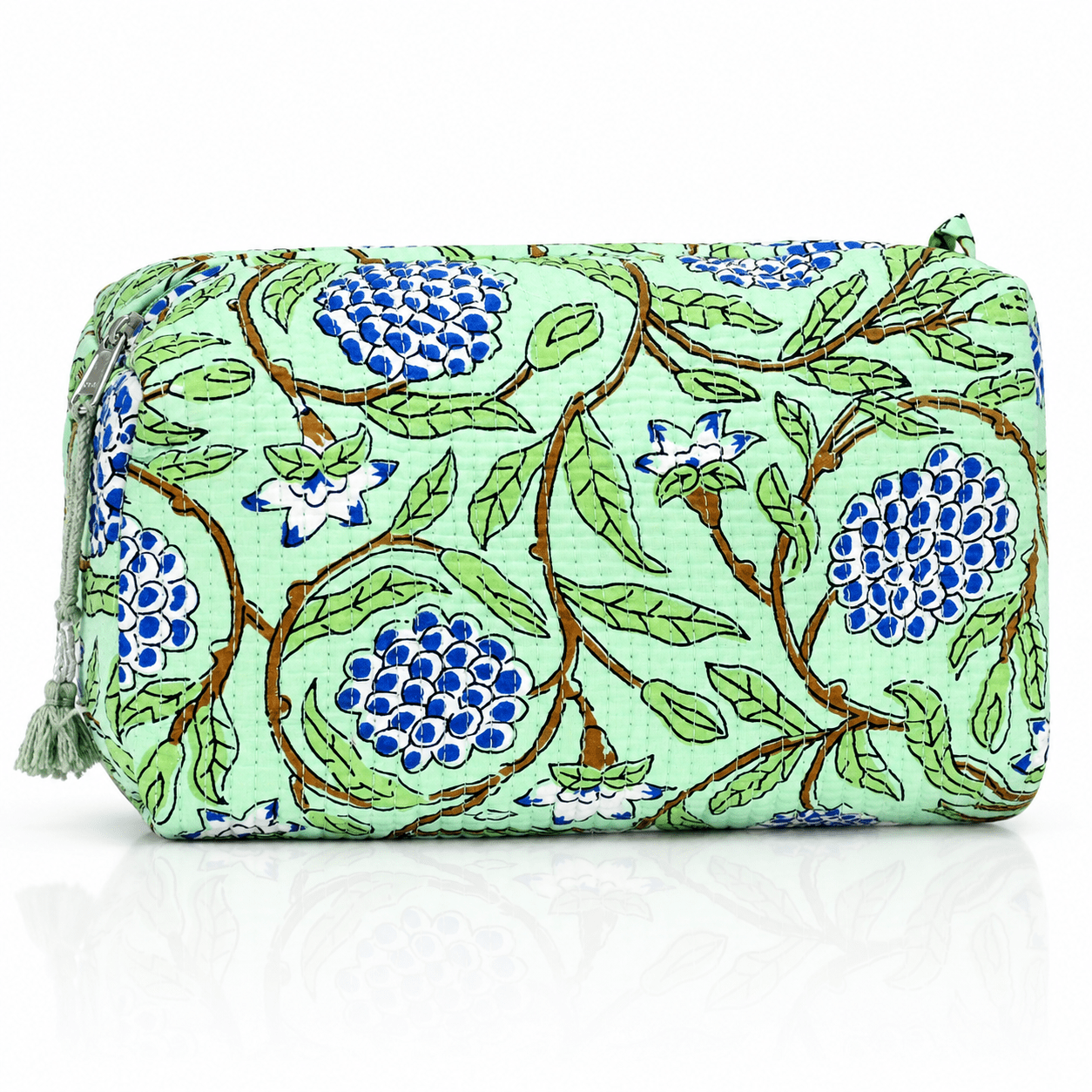 Block Print Cosmetic Bag