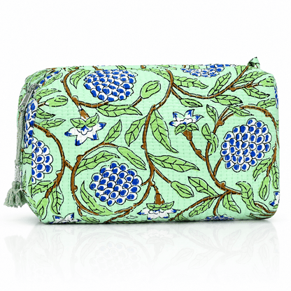 Block Print Cosmetic Bag