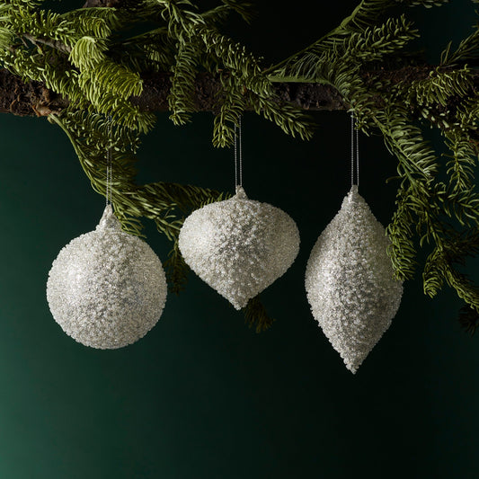 Beaded Champagne Ornaments