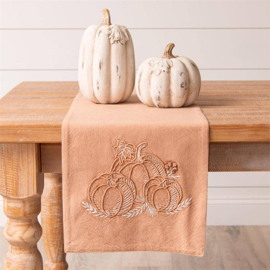 Table Runner - Pumpkin Embroidery