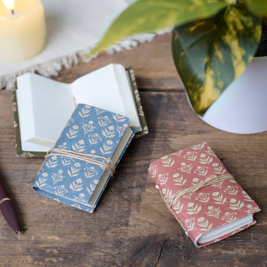 Fall Folk Floral Mini Notebook Set