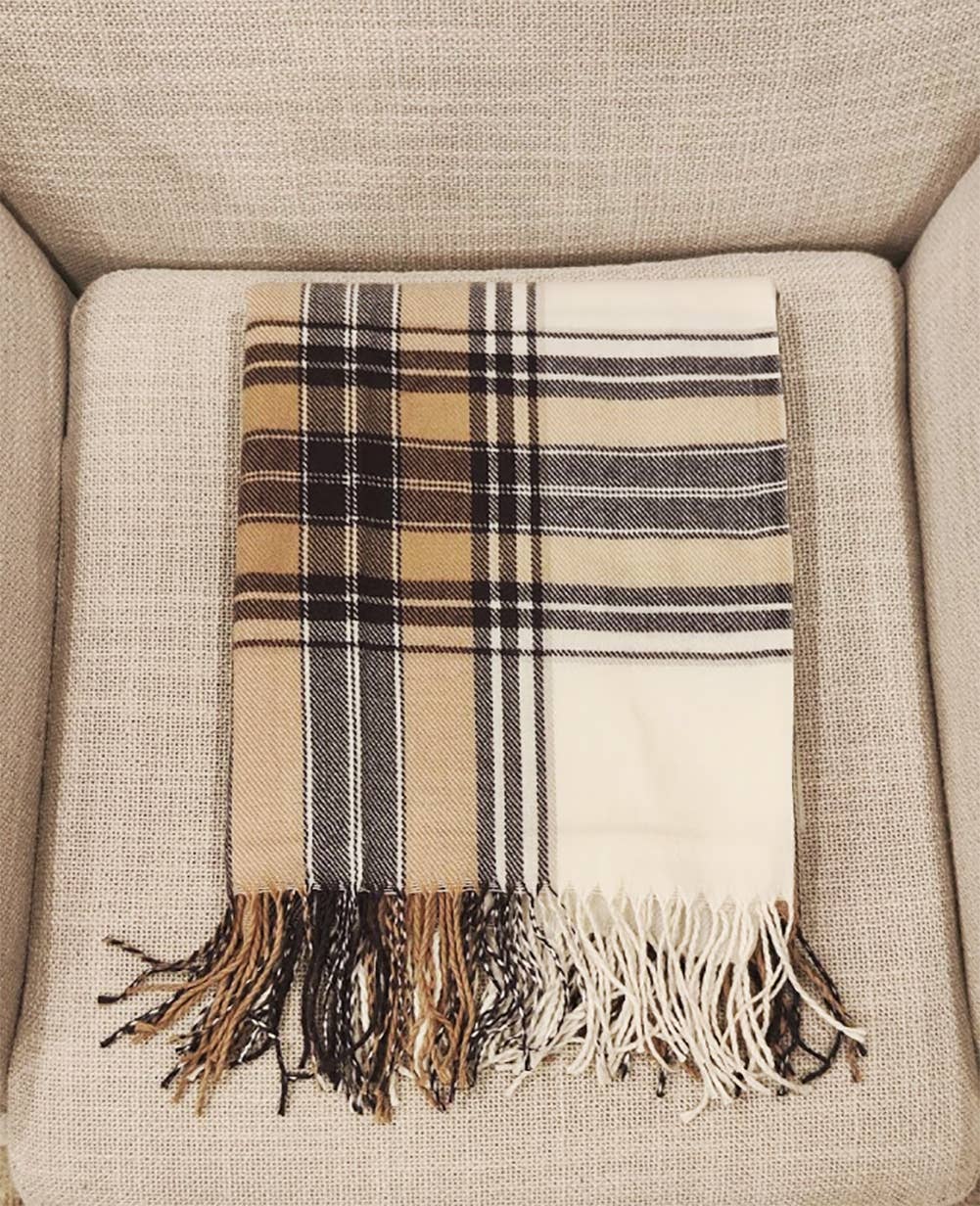 Classic Plaid Throw Blanket